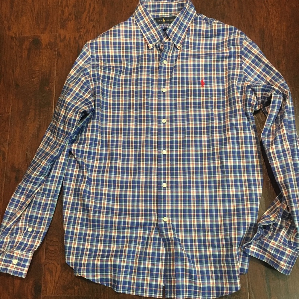 Polo Ralph Lauren red white and blue button down